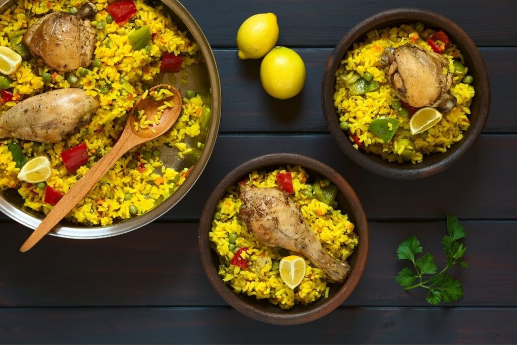 Spanish chicken and yellow rice recipe