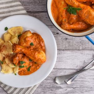 creamy paprika chicken with sour cream sauce