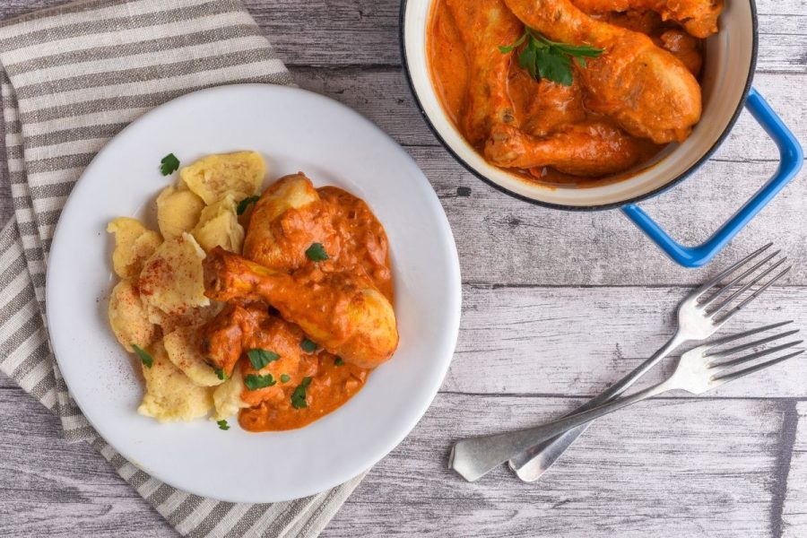 creamy paprika chicken with sour cream sauce