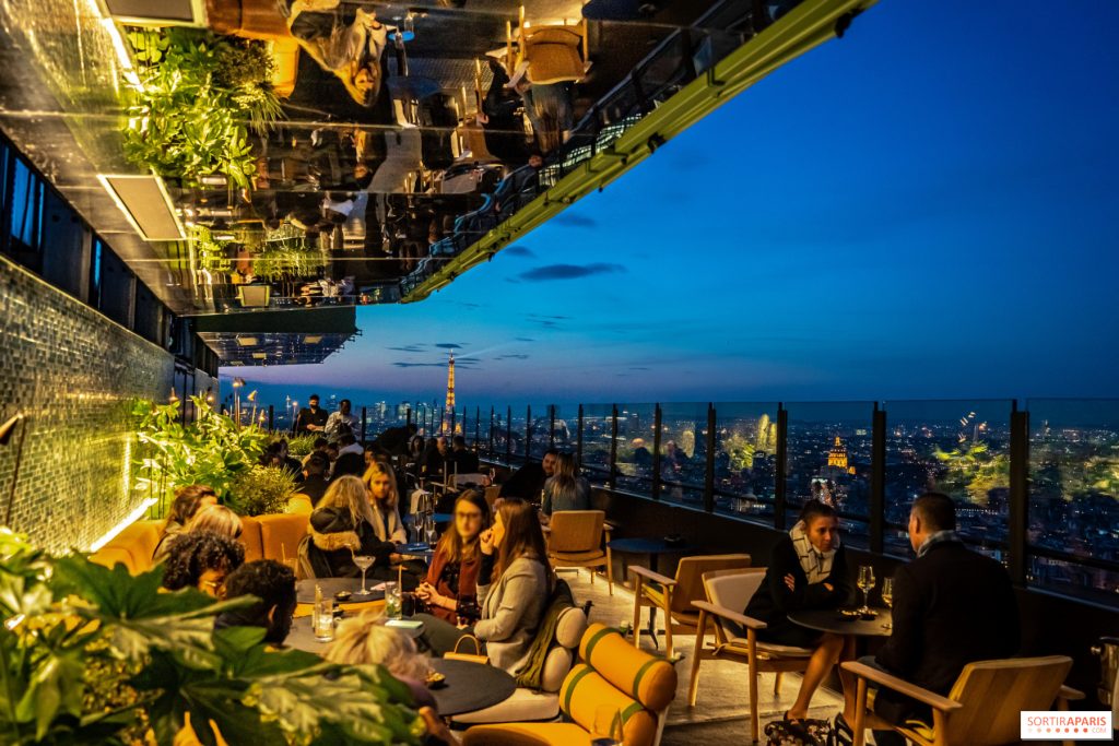 ✨ secret rooftop bar in Paris with panoramic views of the city We