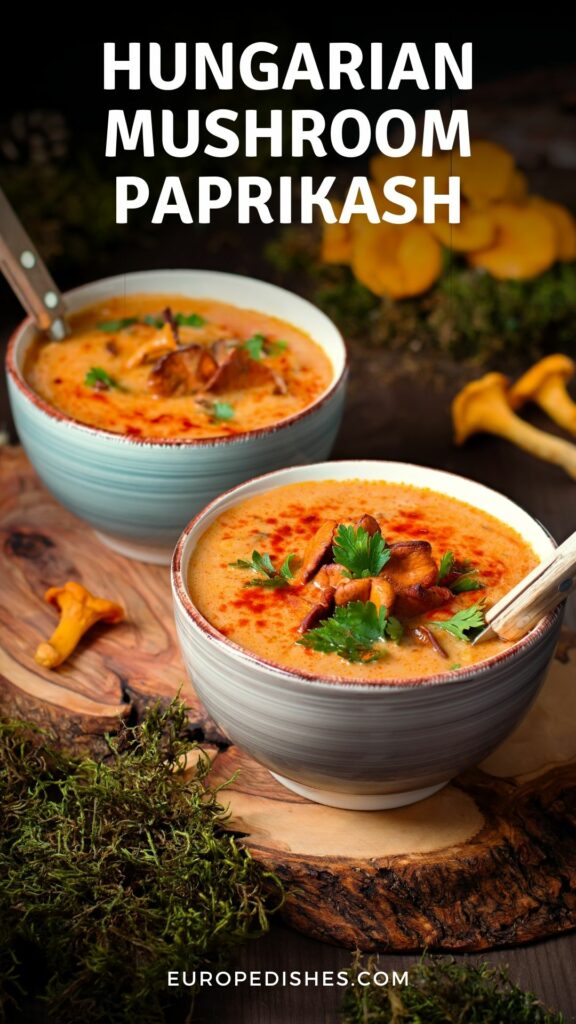 Mushroom paprikash