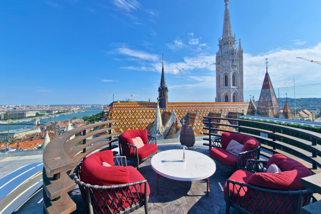 Hilton Budapest rooftop bar